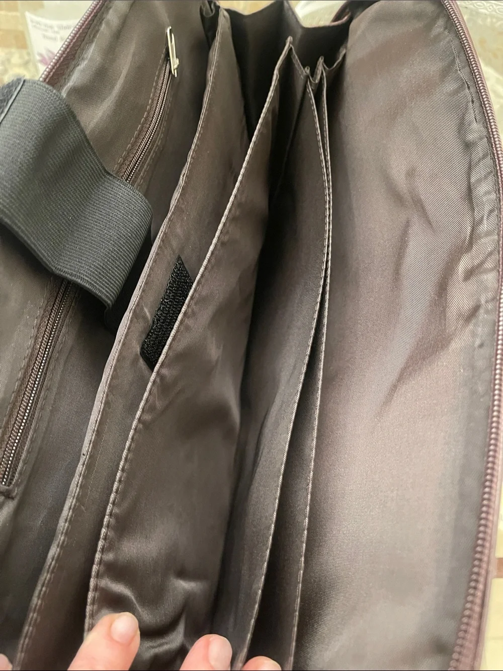 Coldwater Creek Classic Brown Woven Computer  Bag - Women's Shoulder Bag